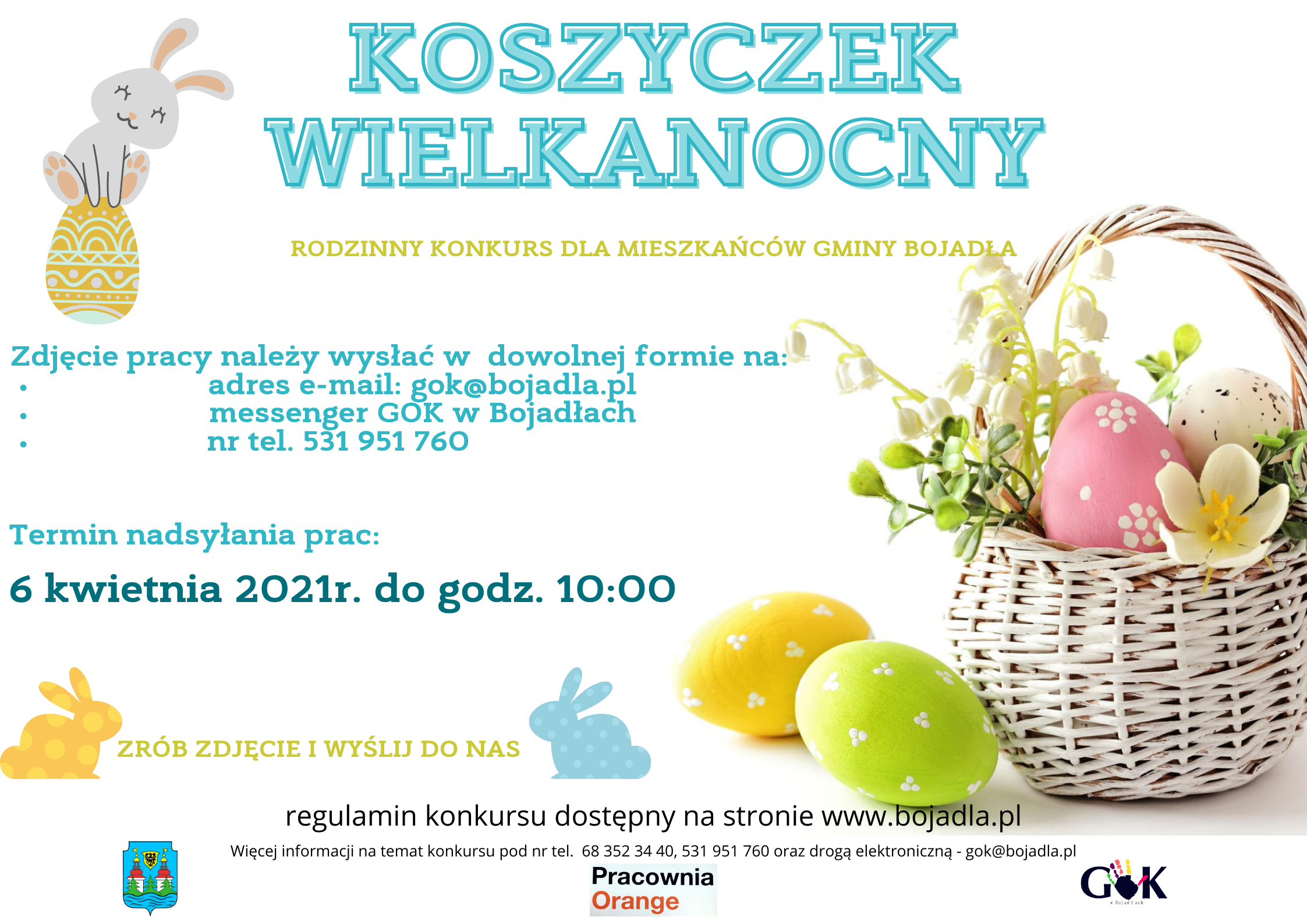Ilustracja do informacji: Rodzinny Konkurs na Koszyczek Wielkanocny